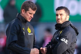 Nuri Şahin (r.): Der bisherige Co-Trainer soll wohl auf Edin Terzić folgen.
