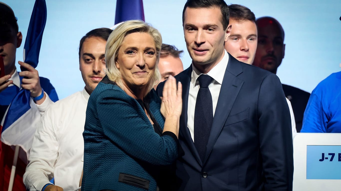 Marine Le Pen und Jordan Bardella