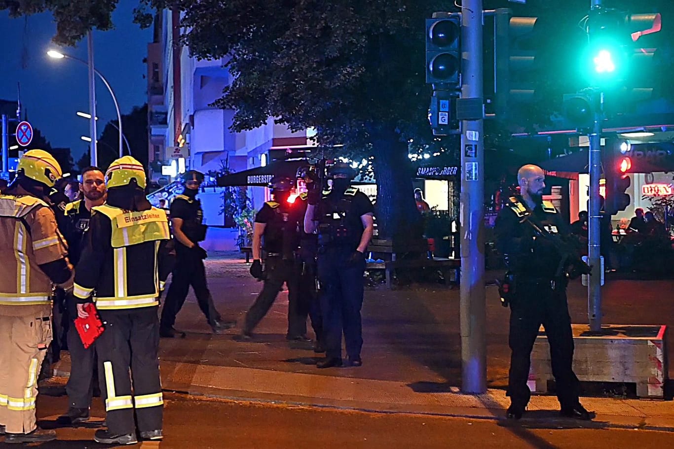 Einsatz in Berlin: Am Samstagabend ist in Moabit mindestens ein Schuss gefallen.