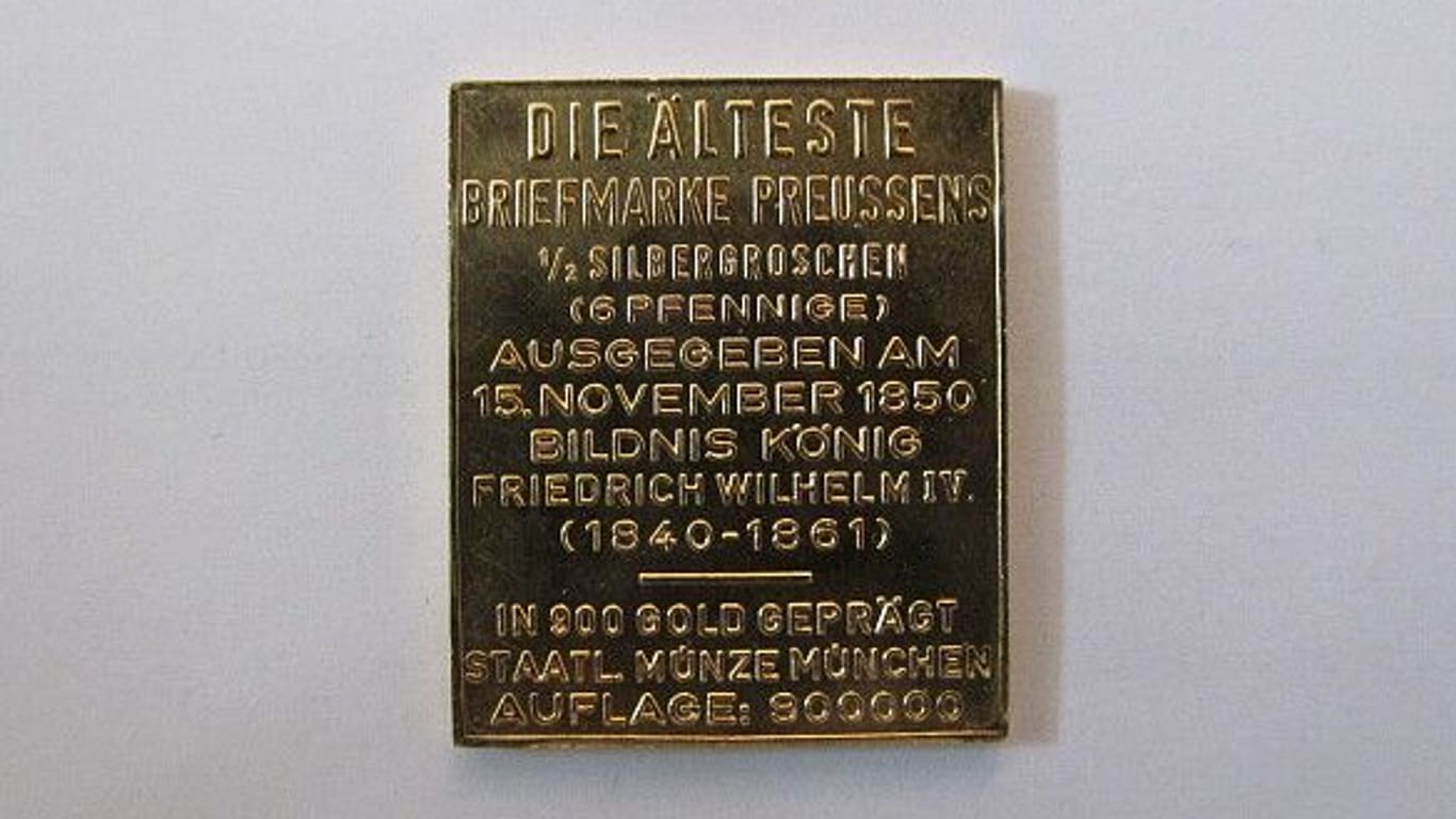 Rückseite der Goldprägung, die in Bremen gefunden wurde.