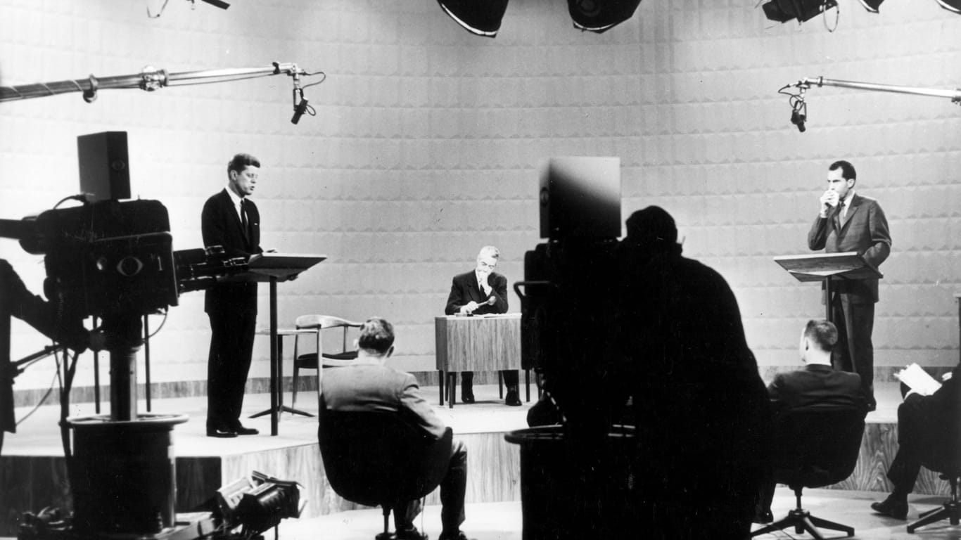 John F. Kennedy gegen Richard Nixon 1960: Nixon hatte nicht seinen besten Tag.
