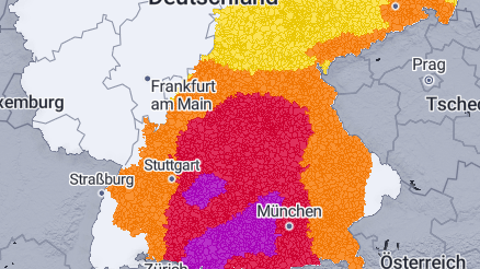 Unwetter über Deutschland: In diesen Regionen könnten sie besonders stark werden.