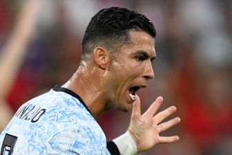 Portugals Superstar Cristiano Ronaldo im EM-Spiel gegen Georgien.