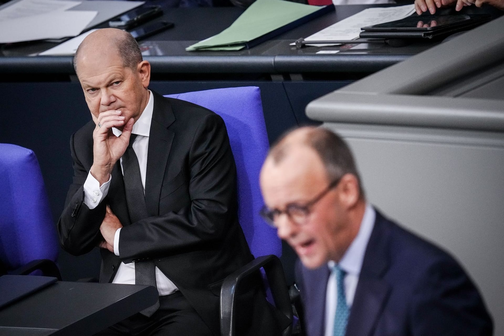 Olaf Scholz und Friedrich Merz