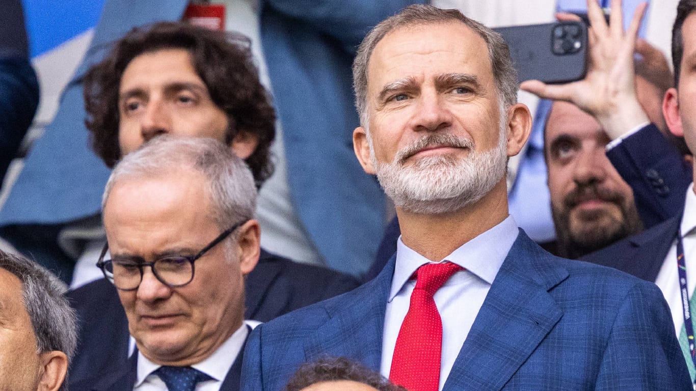 König Felipe VI.: Er unterstützt die spanische Mannschaft am Sonntag.