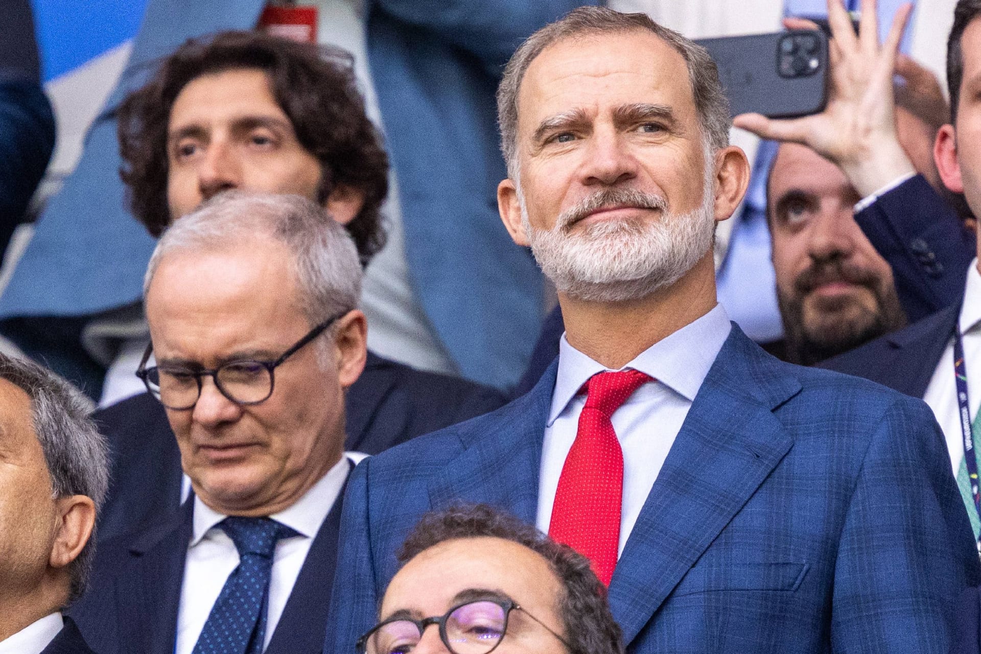 König Felipe VI.: Er unterstützt die spanische Mannschaft am Sonntag.