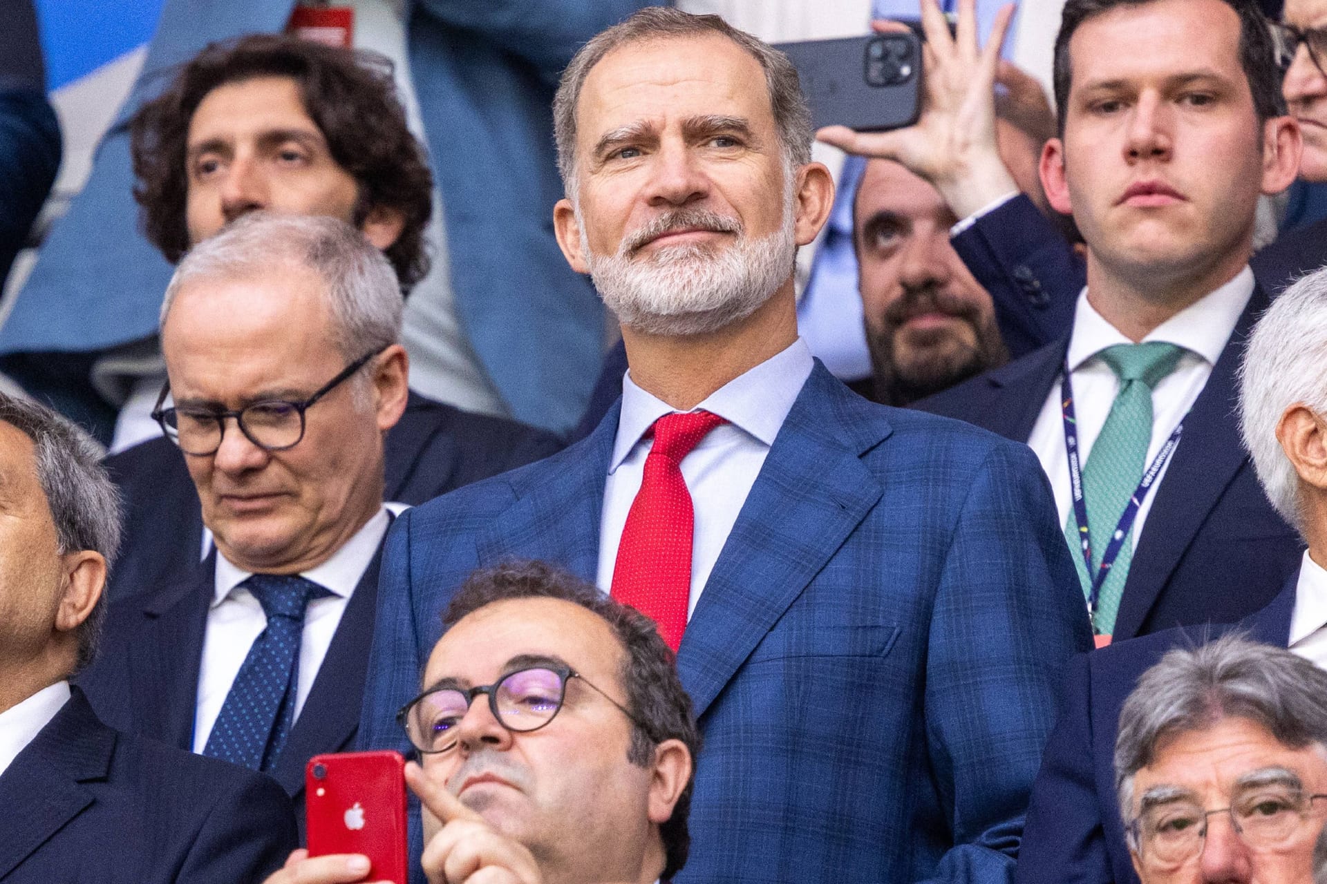 König Felipe VI.: Er unterstützt die spanische Mannschaft am Sonntag.