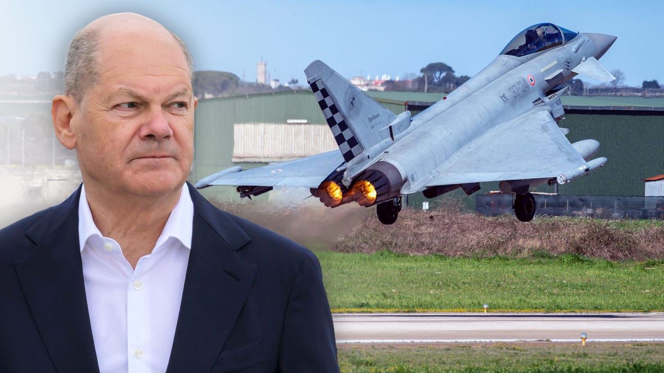 Kanzler Olaf Scholz will 20 weitere Eurofighter bestellen