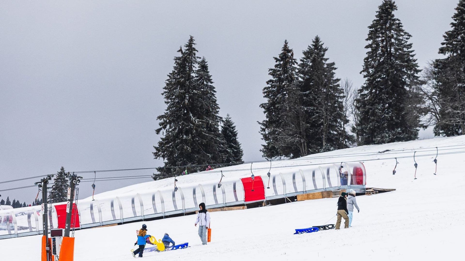 Schnee in Höhenlagen des Hochschwarzwalds