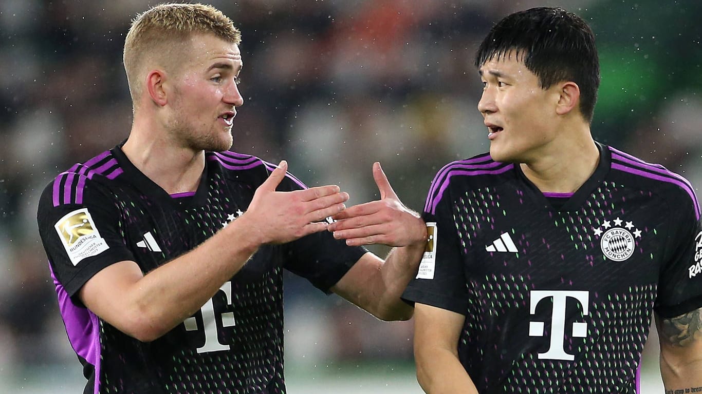 Matthijs de Ligt (l.) und Min-jae Kim: Beide Innenverteidiger stehen beim FC Bayern auf der Verkaufsliste.