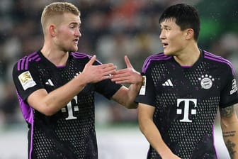 Matthijs de Ligt (l.) und Min-jae Kim: Beide Innenverteidiger stehen beim FC Bayern auf der Verkaufsliste.