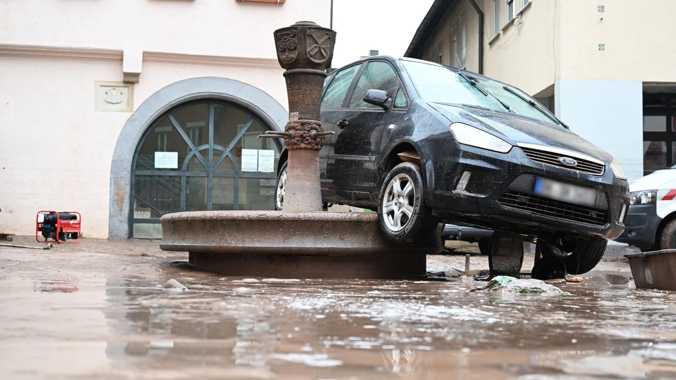 Hochwasser in Baden-Württemberg - Rudersberg