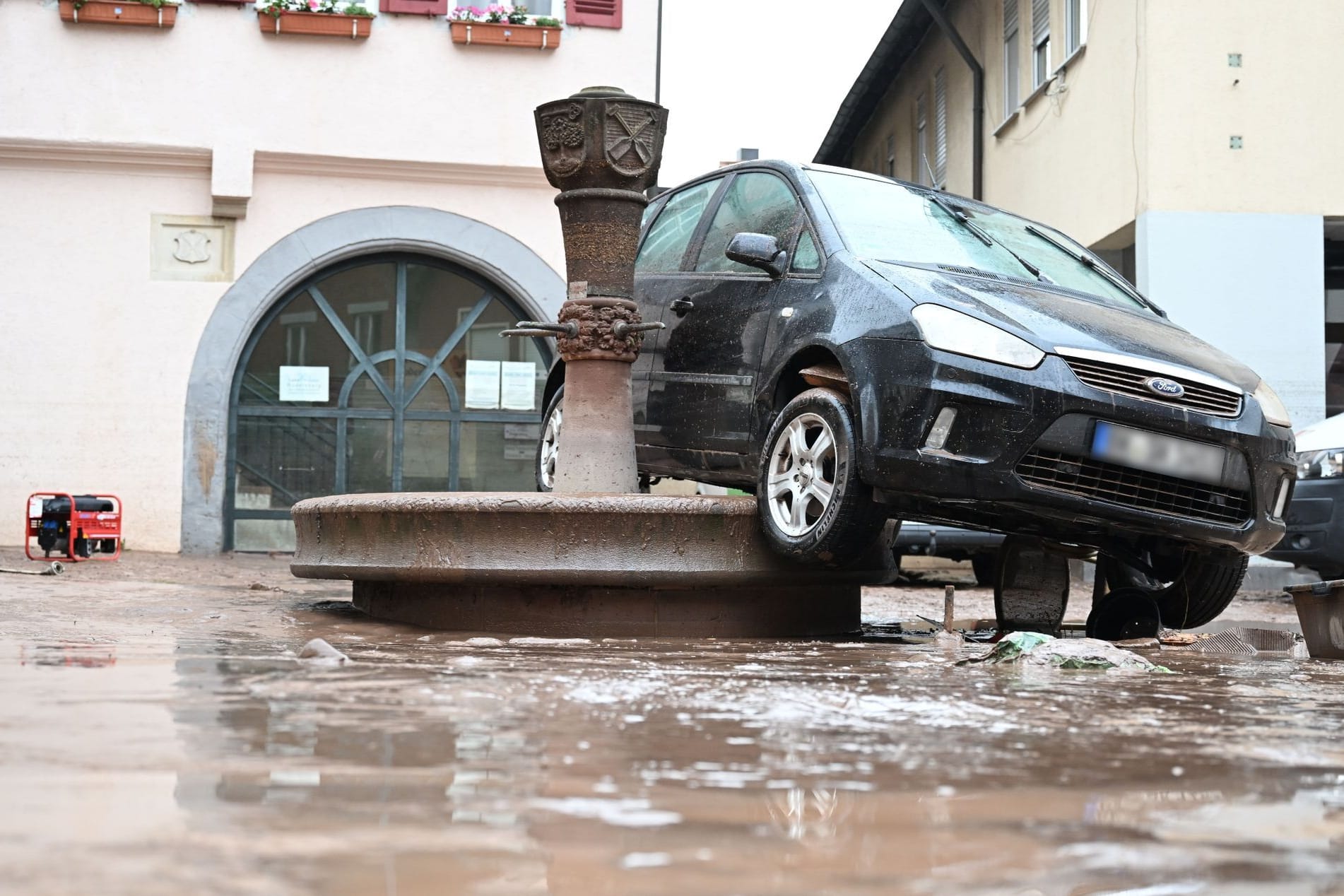 Hochwasser in Baden-Württemberg - Rudersberg