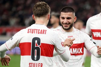 Angelo Stiller und Deniz Undav (r.): Die beiden Profis spielen kommende Saison in der Champions League.