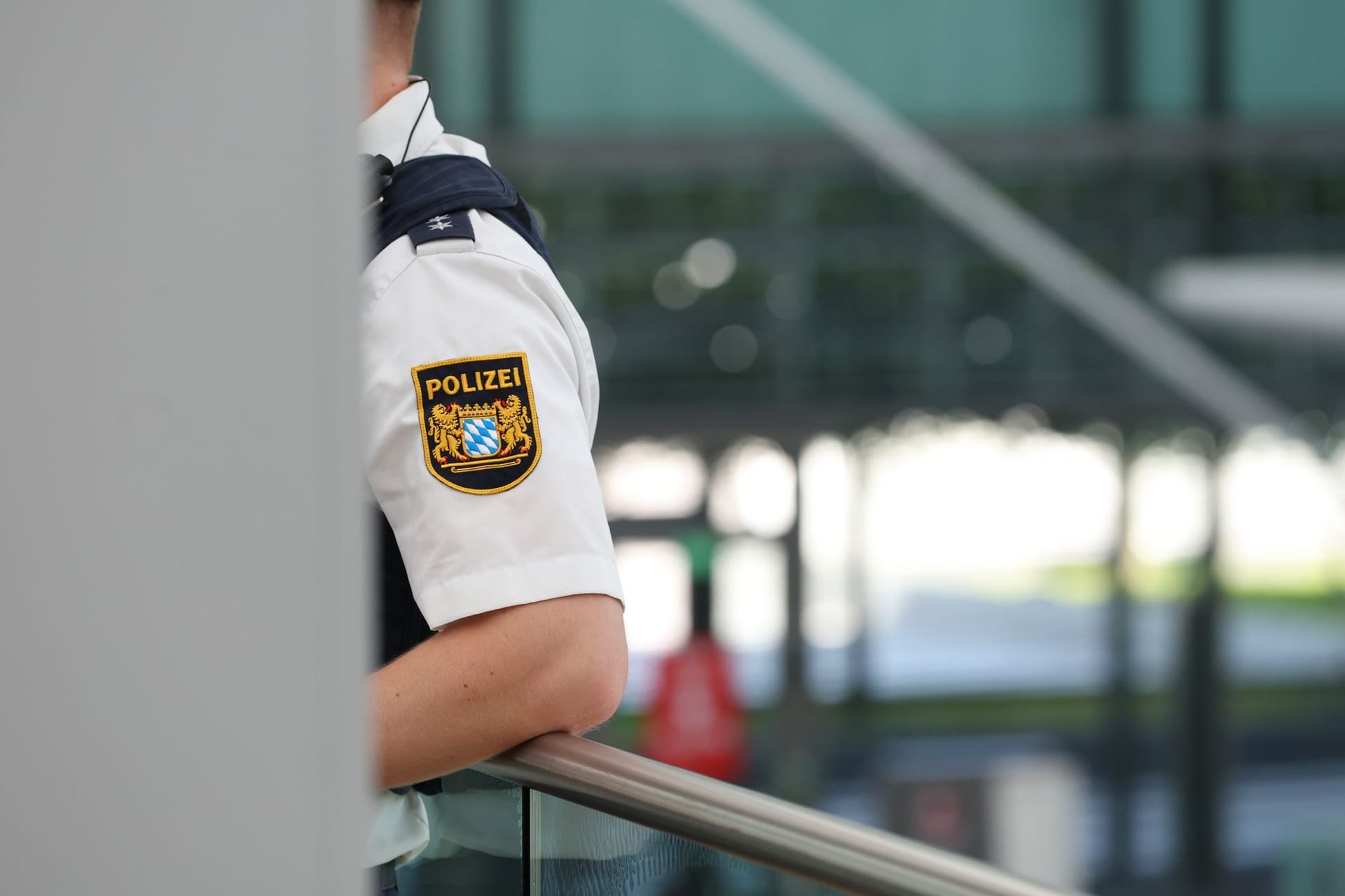 Bundespolizei am Münchener Flughafen