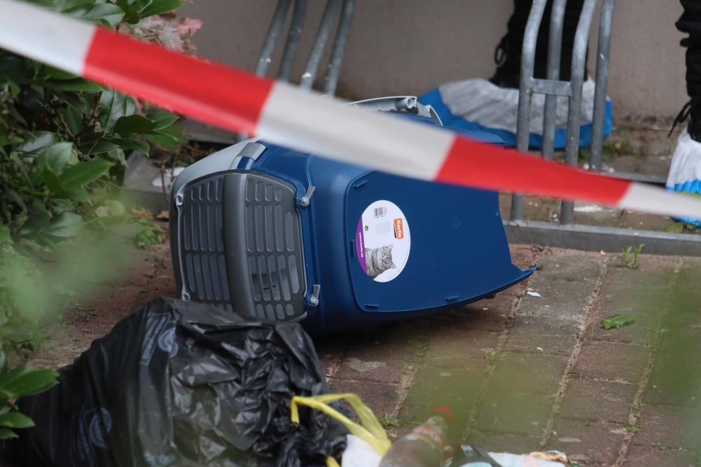 Katzenbox am Tatort: In dieser Box wurde das 21 Monate alte Mädchen entdeckt.