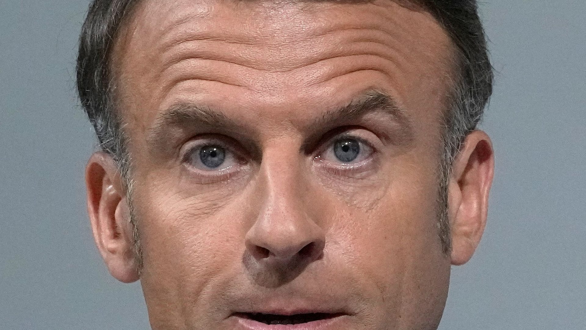 Hat Neuwahlen der französischen Parlamentskammer angekündigt: Emmanuel Macron. Hat Neuwahlen der französischen Parlamentskammer angekündigt: Emmanuel Macron.