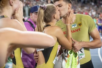 Luna Bulmahn und Jean Paul Bredow: Er hat mit der Staffel Bronze gewonnen.