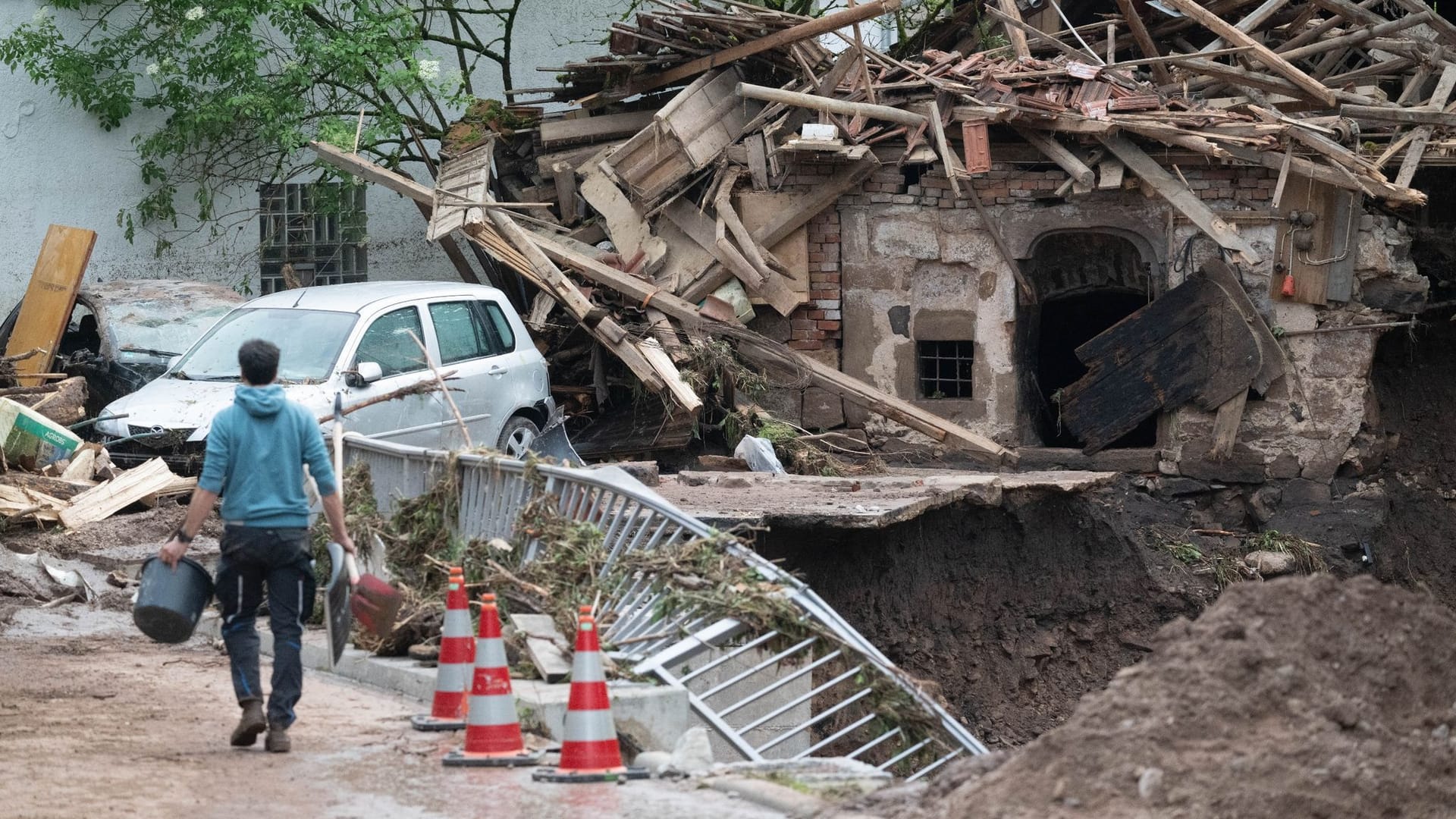 Hochwasser in Baden-Württemberg - Klaffenbach