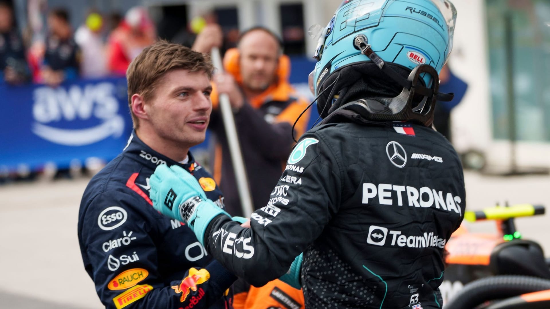 Verstappen und Russell