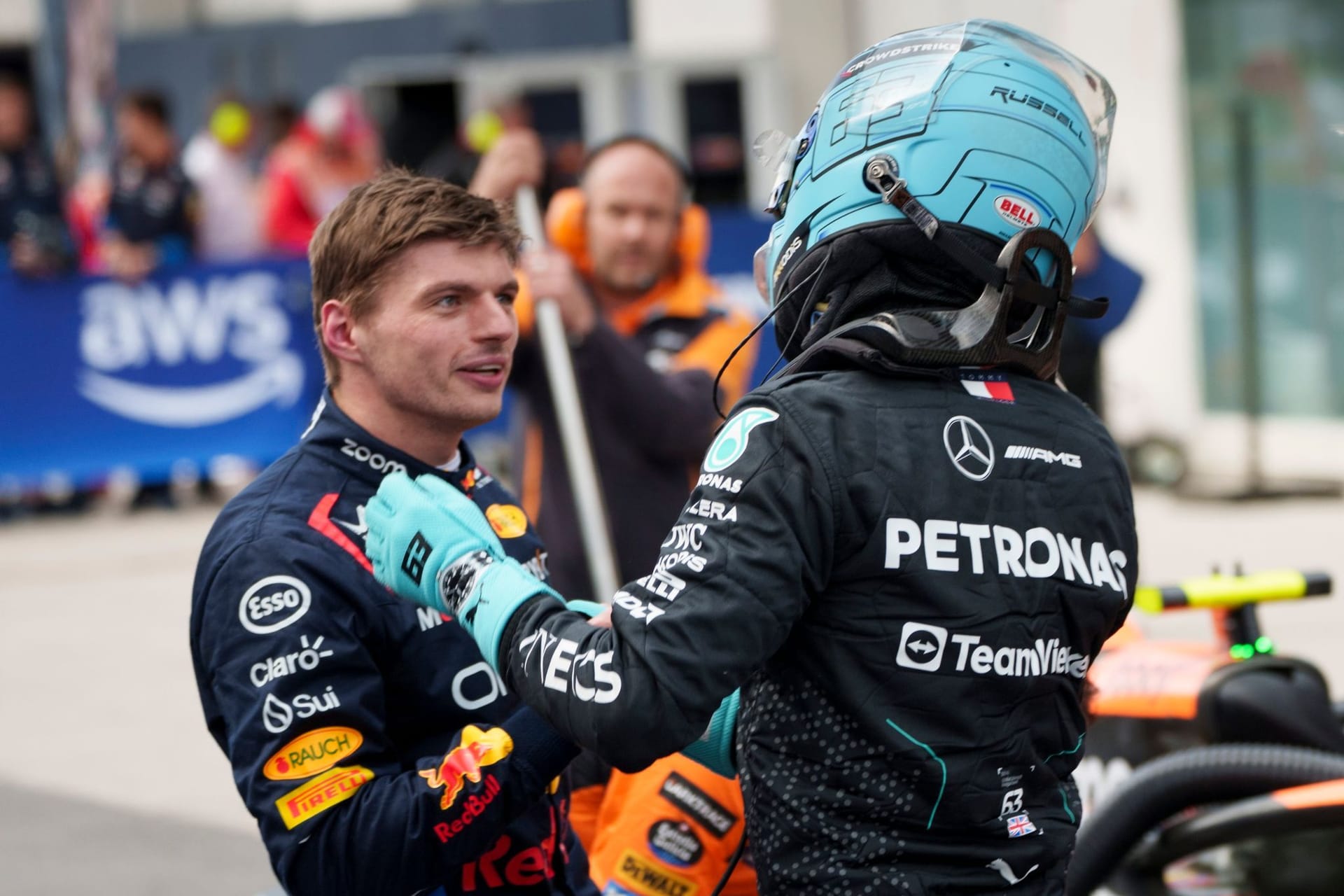 Verstappen und Russell