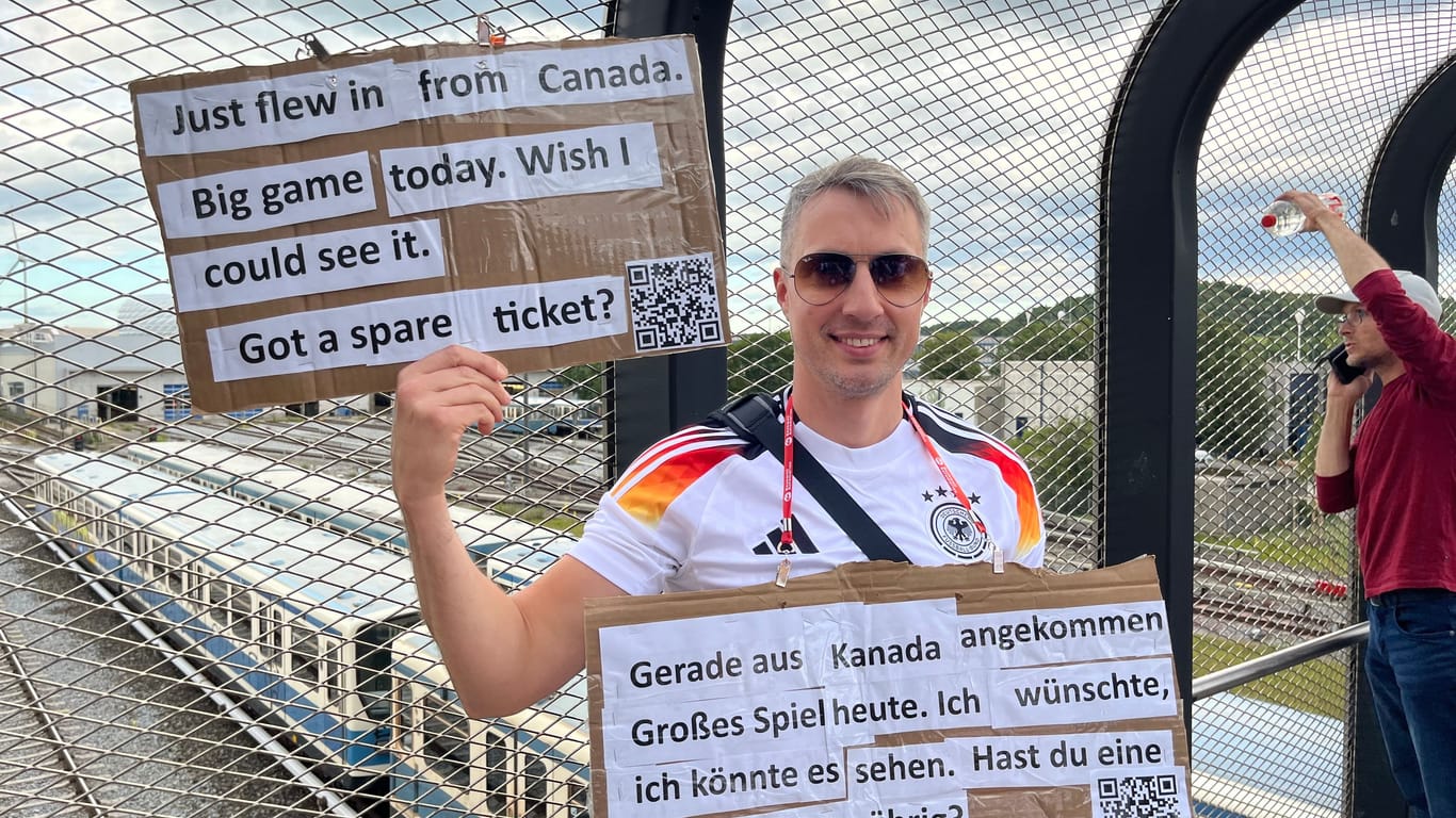Deutschland-Fan mit langer Anreise: Der gebürtige Russe Vlad lebt in Vancouver.