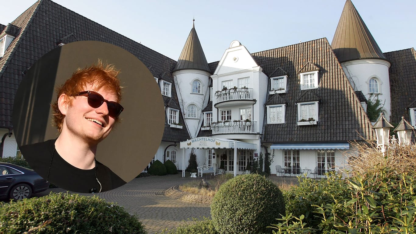 Ed Sheeran entspannt in einem Luxushotel.