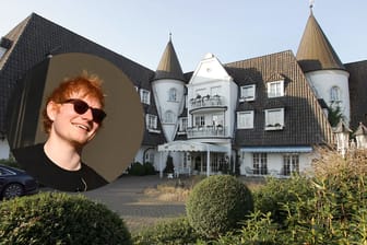 Ed Sheeran entspannt in einem Luxushotel.