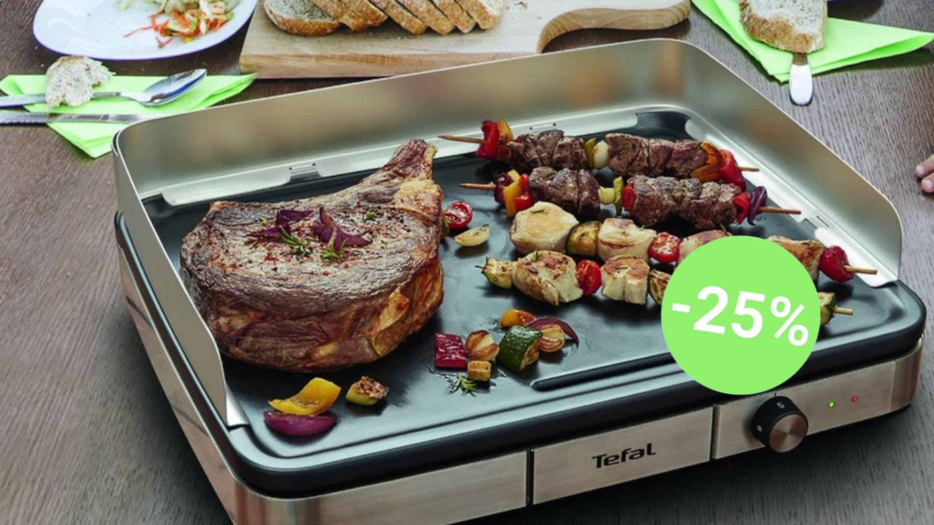 Schnell und einfach: Greifen Sie heute bei Amazon zu und sichern Sie sich einen Tischgrill von Tefal zum Bestpreis.