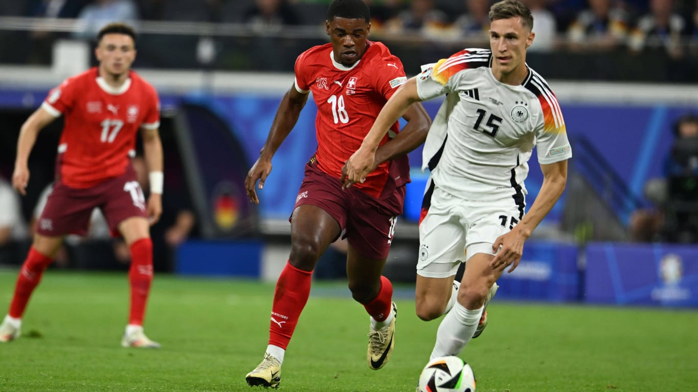 Nico Schlotterbeck gegen die Schweiz am Ball: Der Verteidiger wird gegen Dänemark in der Startelf stehen.