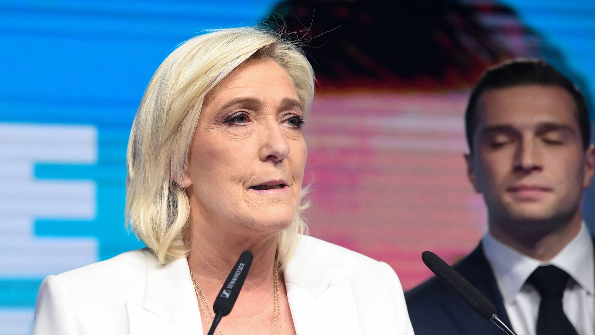 Marine Le Pen wird sich über das EU-Wahlergebnis freuen.