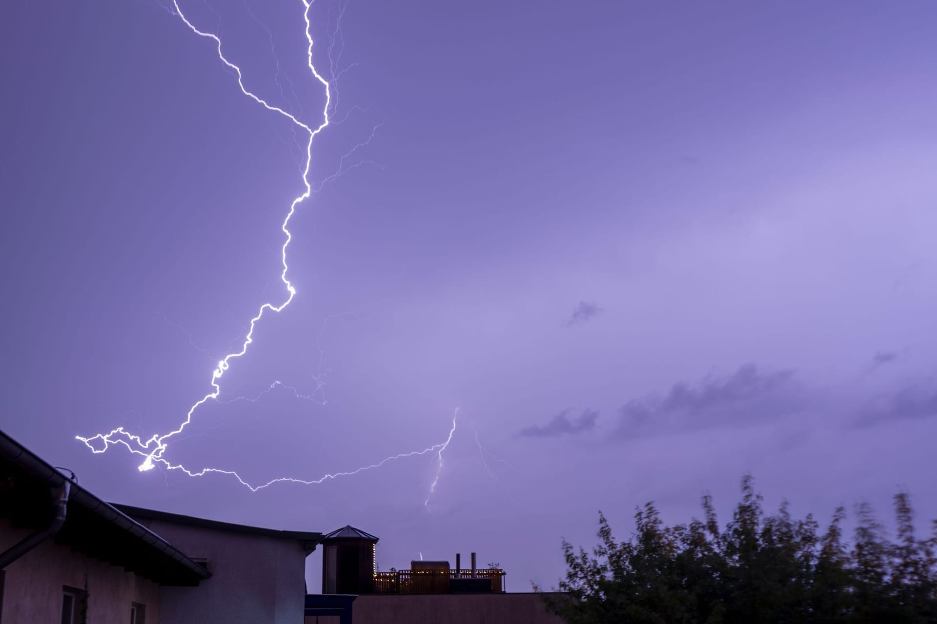 Schweres Gewitter in Sachsen-Anhalt