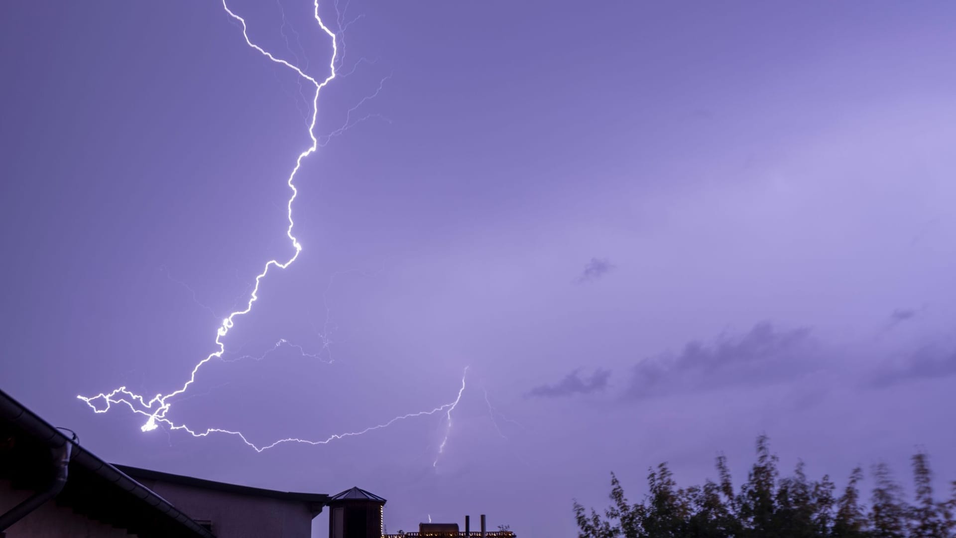 Schweres Gewitter in Sachsen-Anhalt