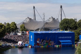 Die Fan Zone in München (Archivbild): Insgesamt finden 25.000 Zuschauer im Olympiapark Platz.