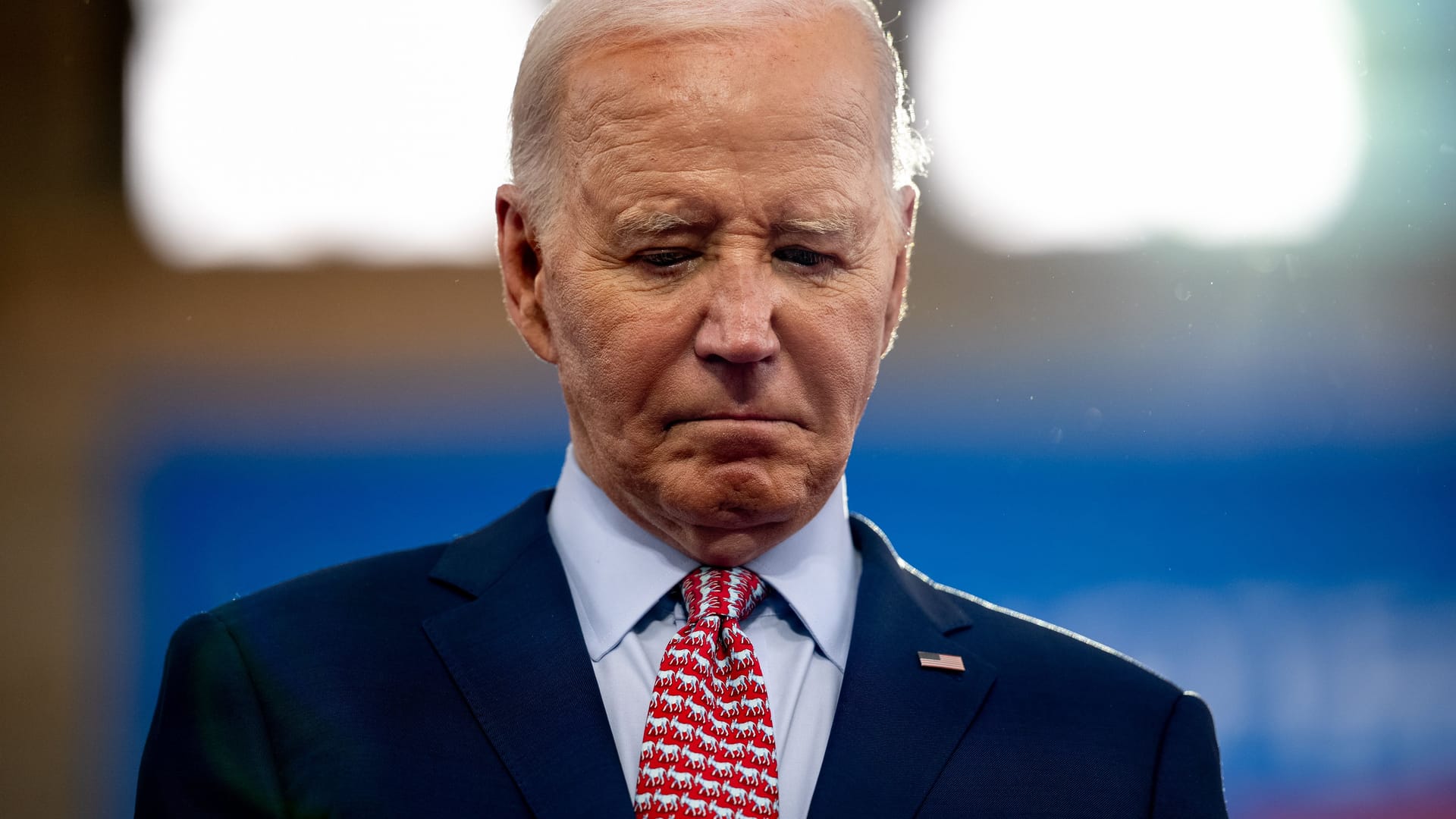 US-Präsident Joe Biden Ende Mai 2024 während einer Wahlkampfveranstaltung im Bundesstaat Philadelphia.