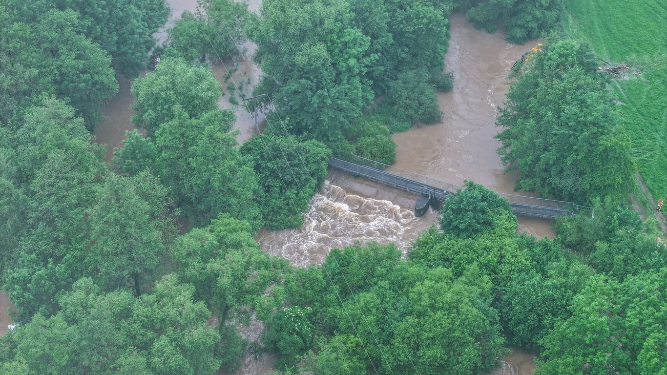 Hochwasser in Baden-Württemberg - Leinzell