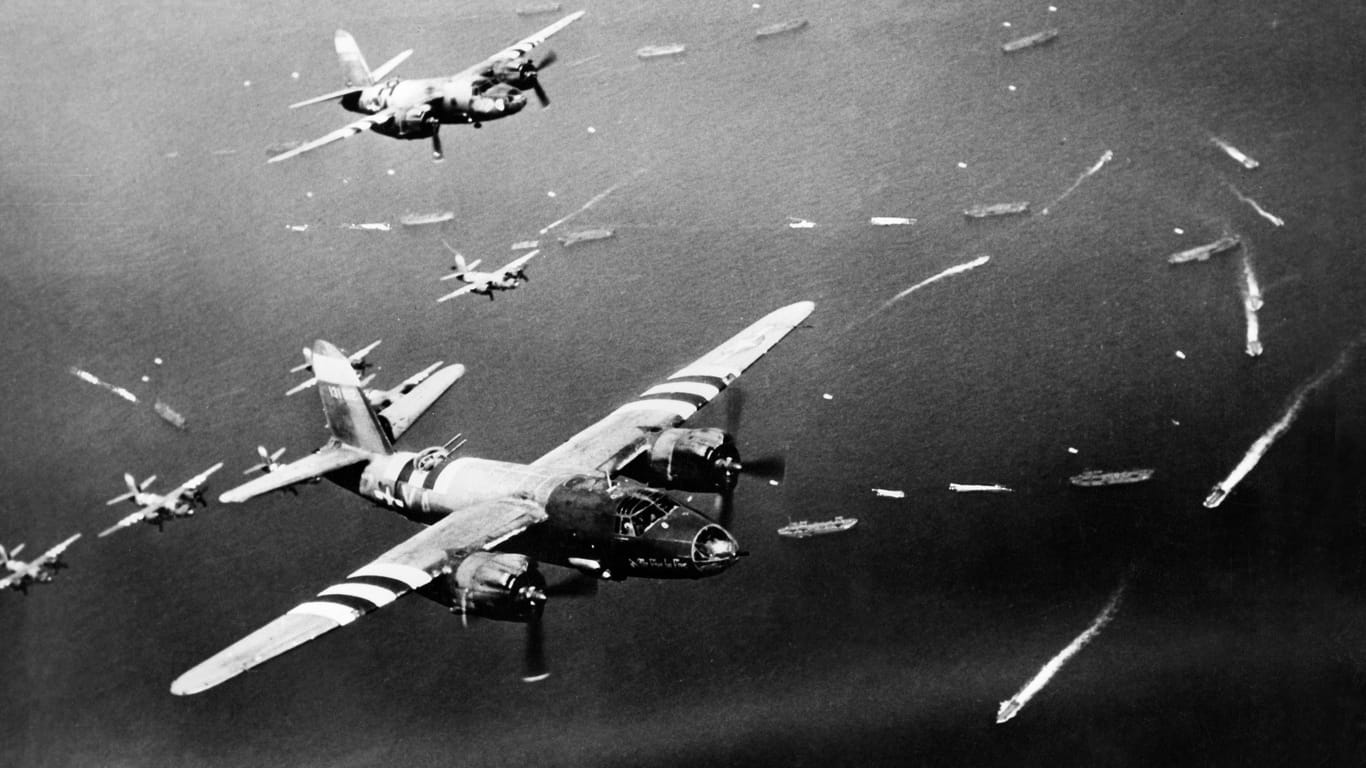 Alliierte Flugzeuge am D-Day: Die Luftherrschaft hatten die Deutschen schon eingebüßt.