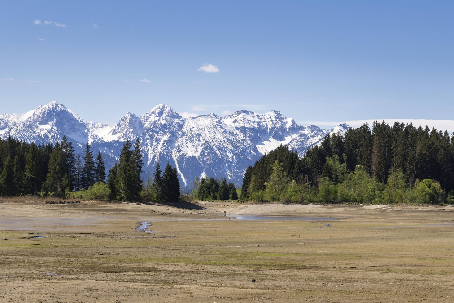 Das Ostallgäu (Archivbild): Hier wurden Fossilien einer unbekannten Menschenaffenart entdeckt worden.