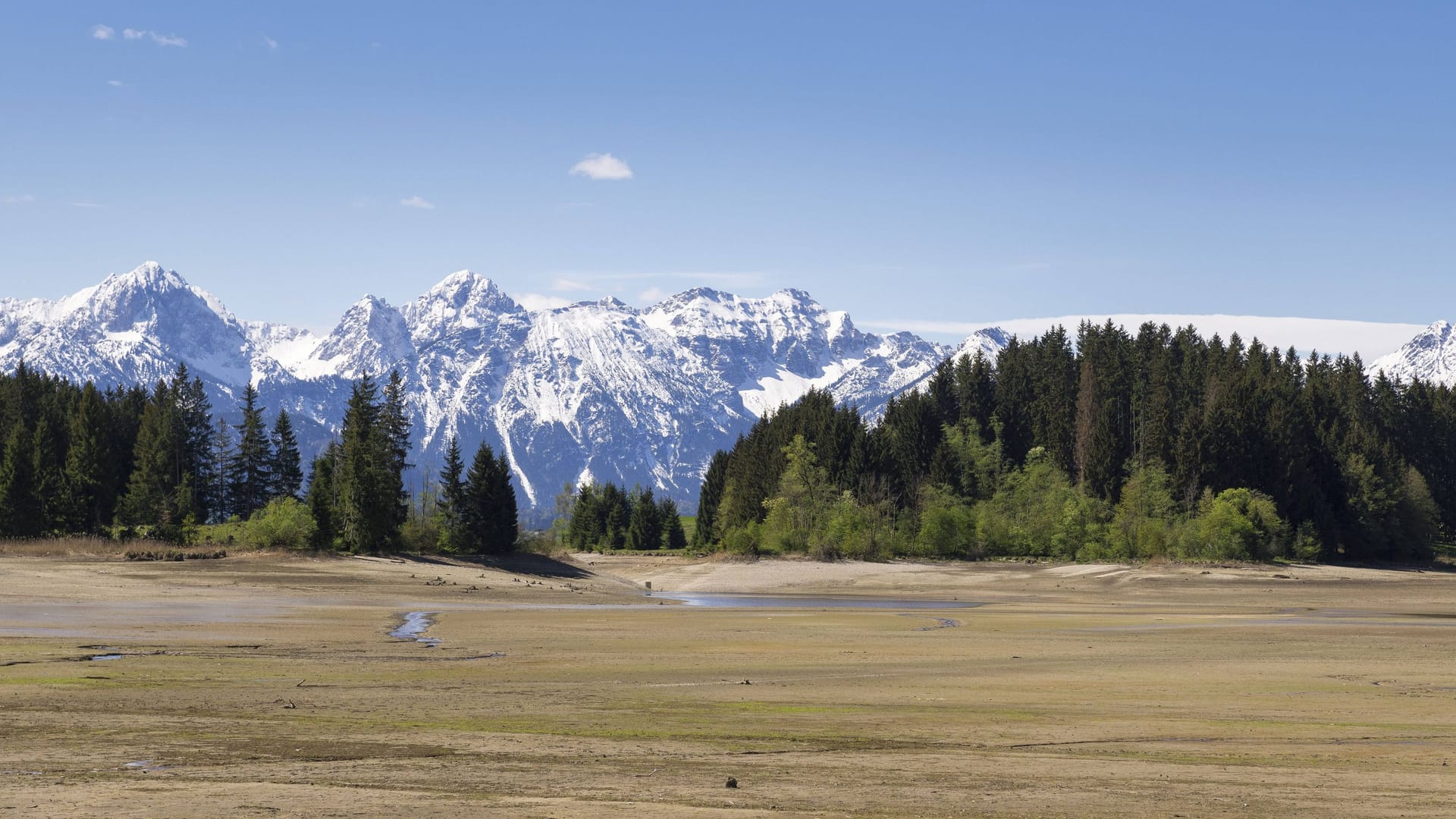 Das Ostallgäu (Archivbild): Hier wurden Fossilien einer unbekannten Menschenaffenart entdeckt worden.