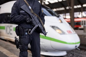 Schwer bewaffneter Polizist (Symbolbild): An einer Polizeischule sind laut einem Bericht wohl Waffen abhandengekommen.