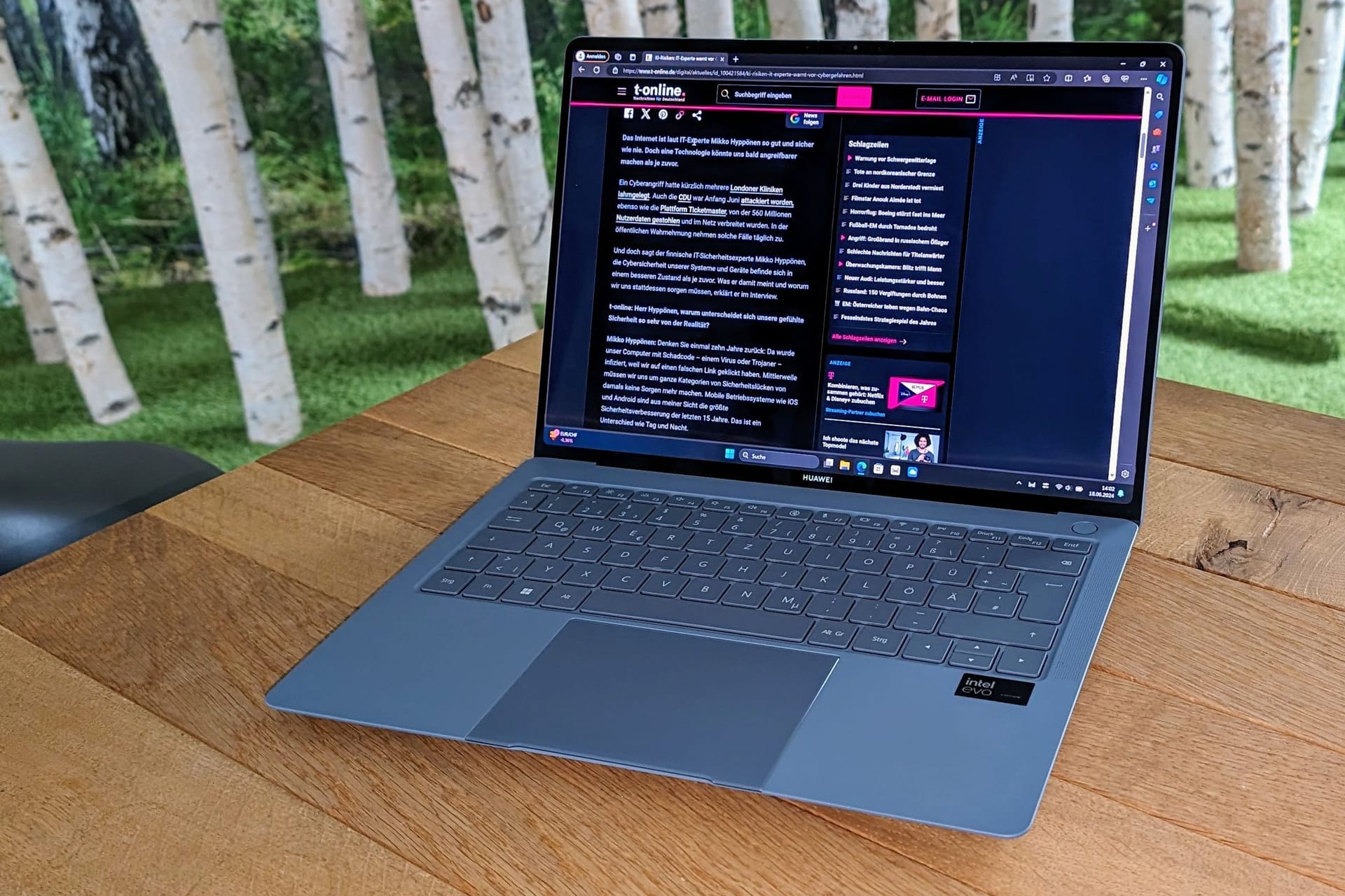 Das MateBook X Pro (2024) im Test: viel Power auf 980 Gramm.