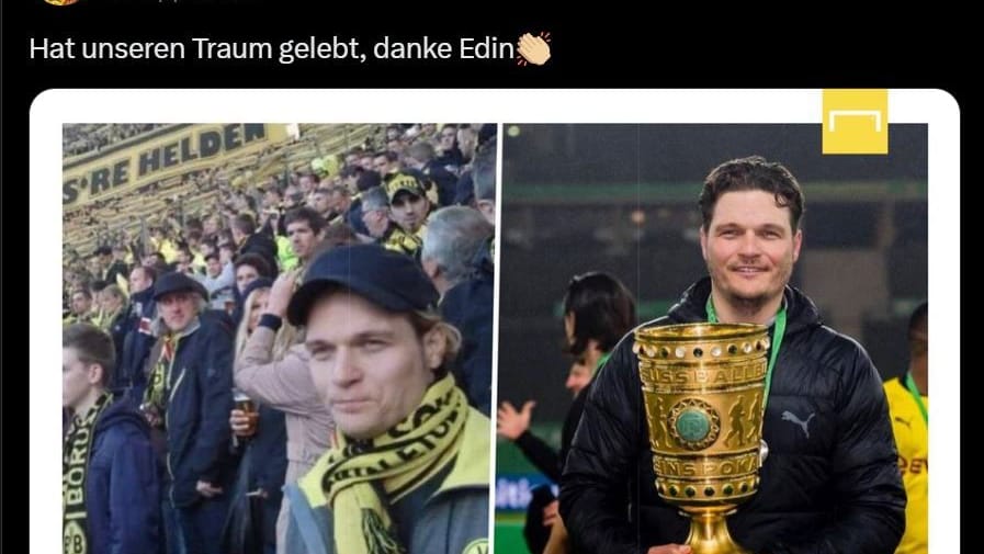 Ein Fan bedankt sich bei Terzić auf Social Media: Er "hat unseren Traum gelebt."