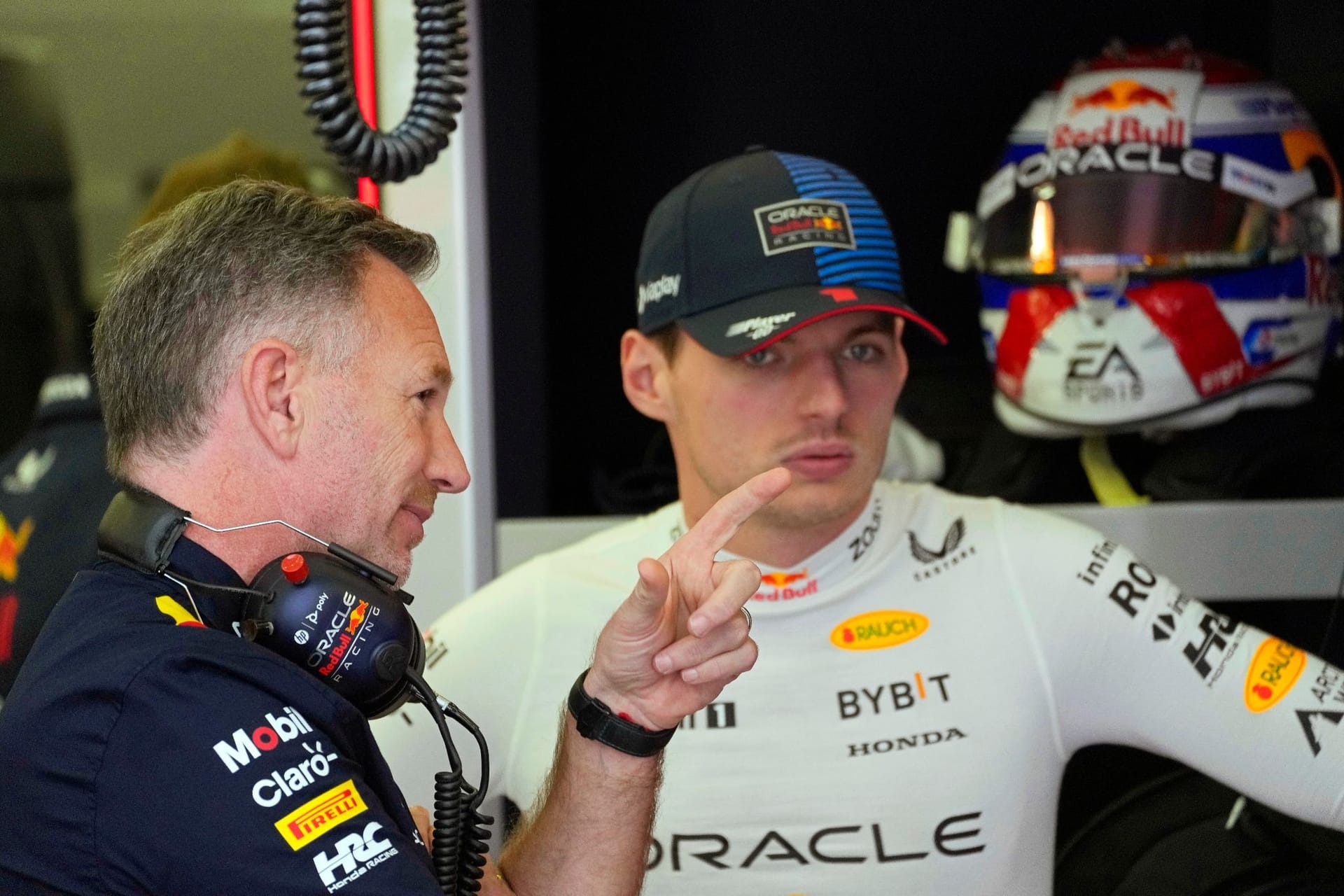 Christian Horner und Max Verstappen