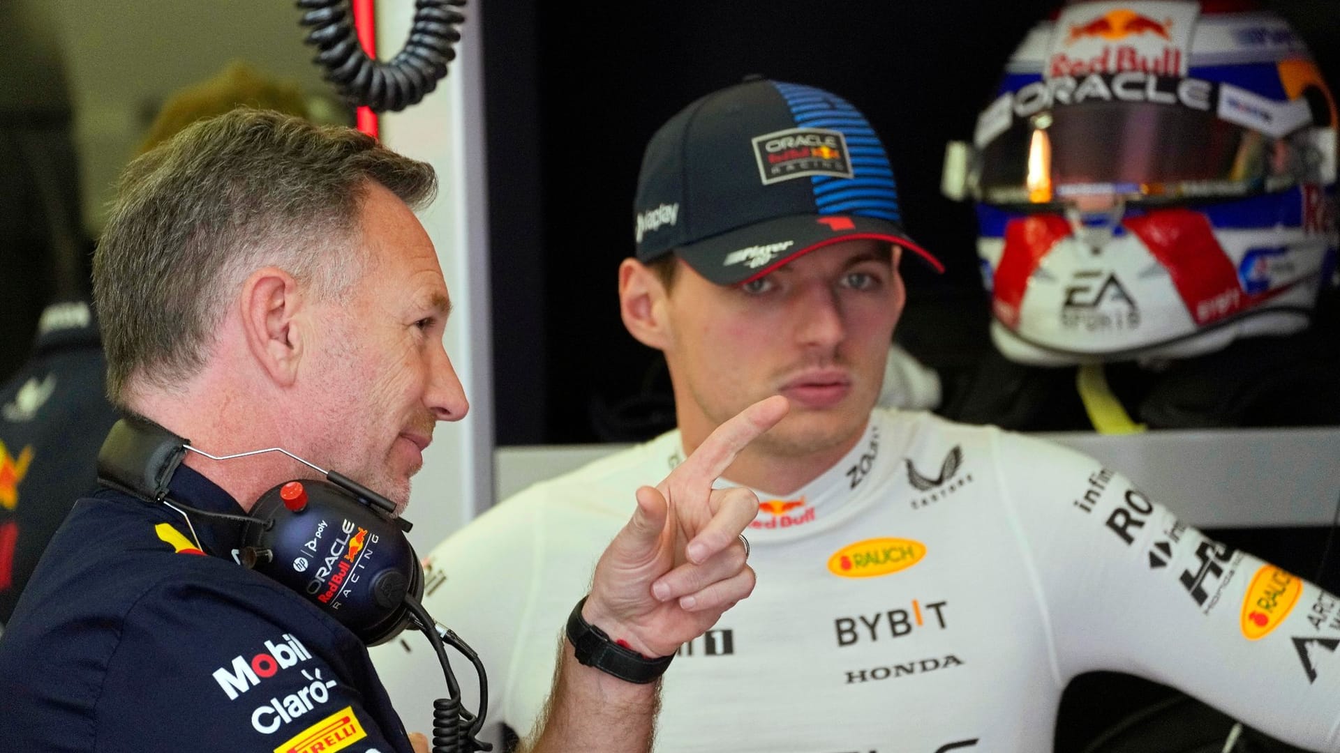 Christian Horner und Max Verstappen