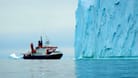 Der Forschungseisbrecher "Polarstern" während der Expedition im Amundsenmeer.