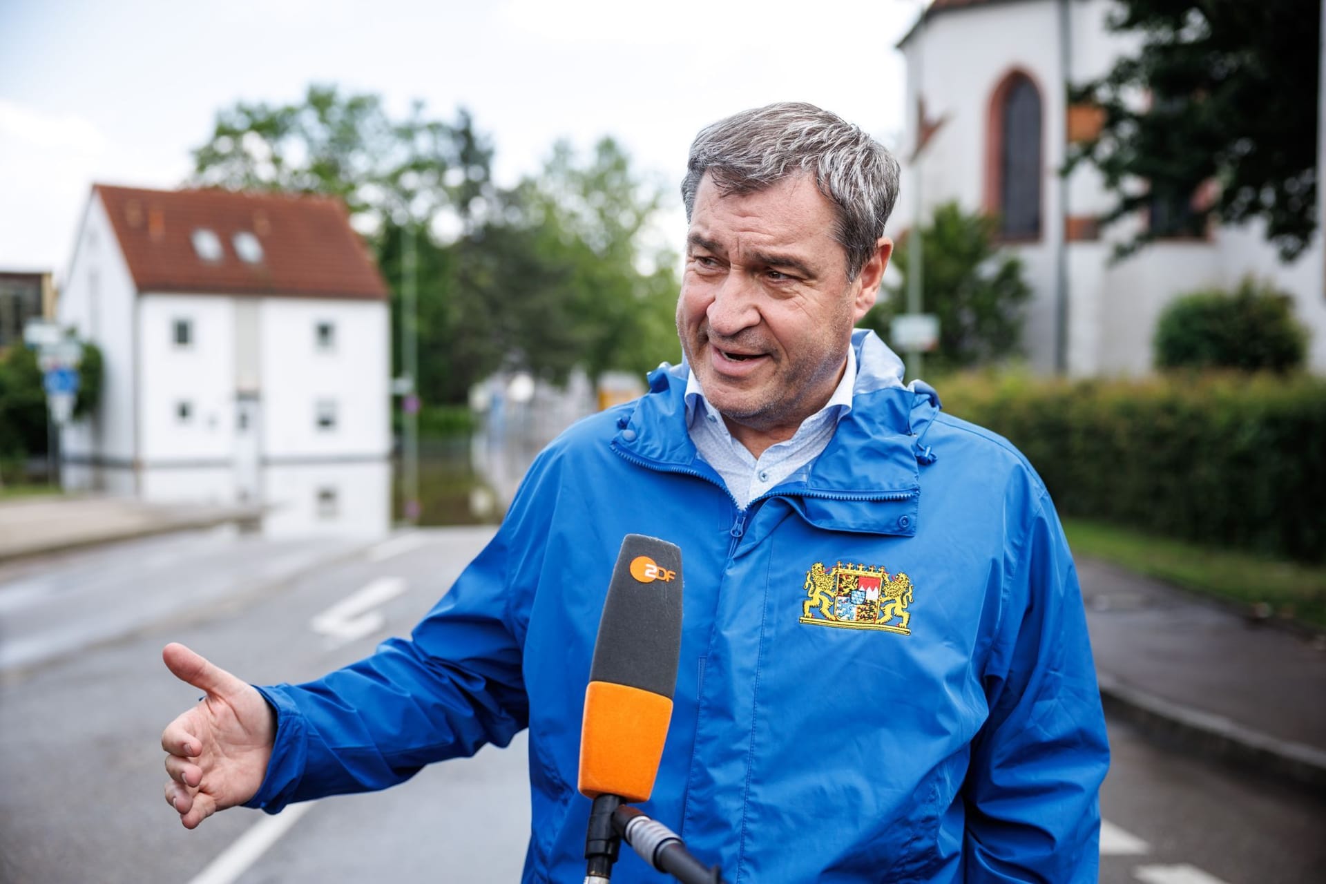 Hochwasser in Bayern - Günzburg