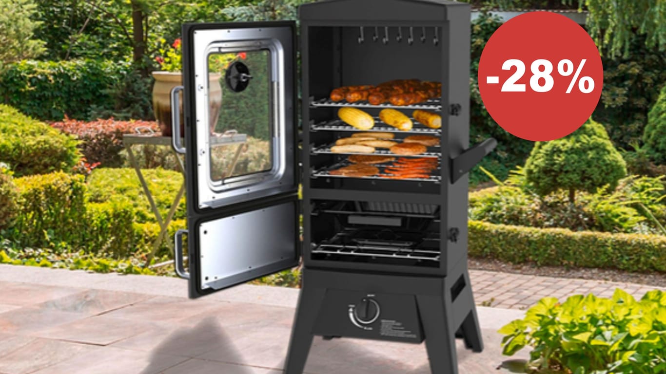 Sichern Sie sich heute einen Gasgrill-Smoker der Marke El Fuego zum Sparpreis im Onlineshop von Aldi.