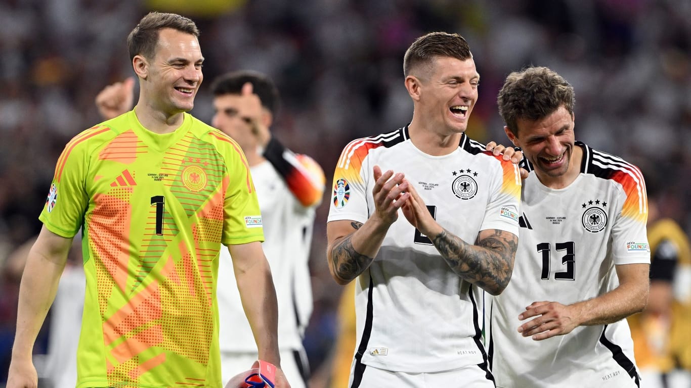 Neuer, Kroos und Müller (v.l.)