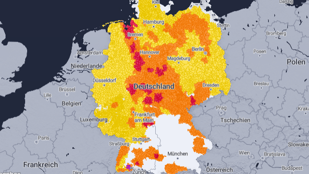 Das Wetter am Donnerstag: Im Norden Hitze, im Süden Gewitter.