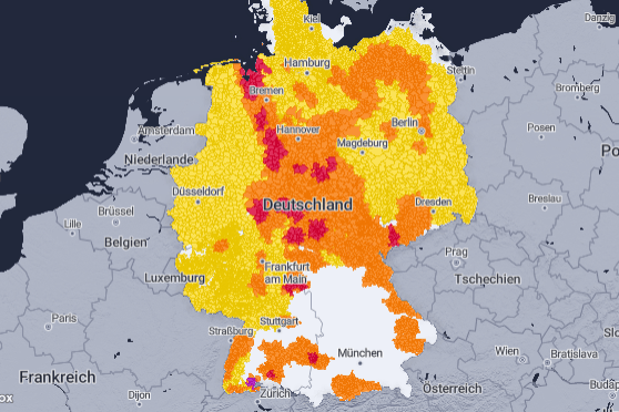 Das Wetter am Donnerstag: Im Norden Hitze, im Süden Gewitter.